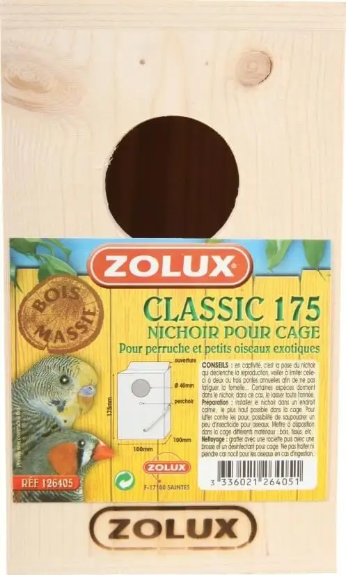 Zolux Nido Classico 175 Per Parrocchetti E Piccoli Uccelli Esotici - immagine 2