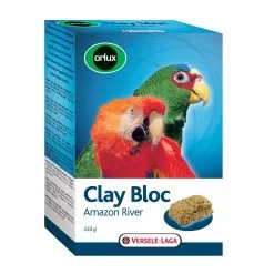 VERSELE-LAGA Orlux Clay Bloc Amazon River Blocco Di Argilla Per Pappagalli E Grandi Parrocchetti
