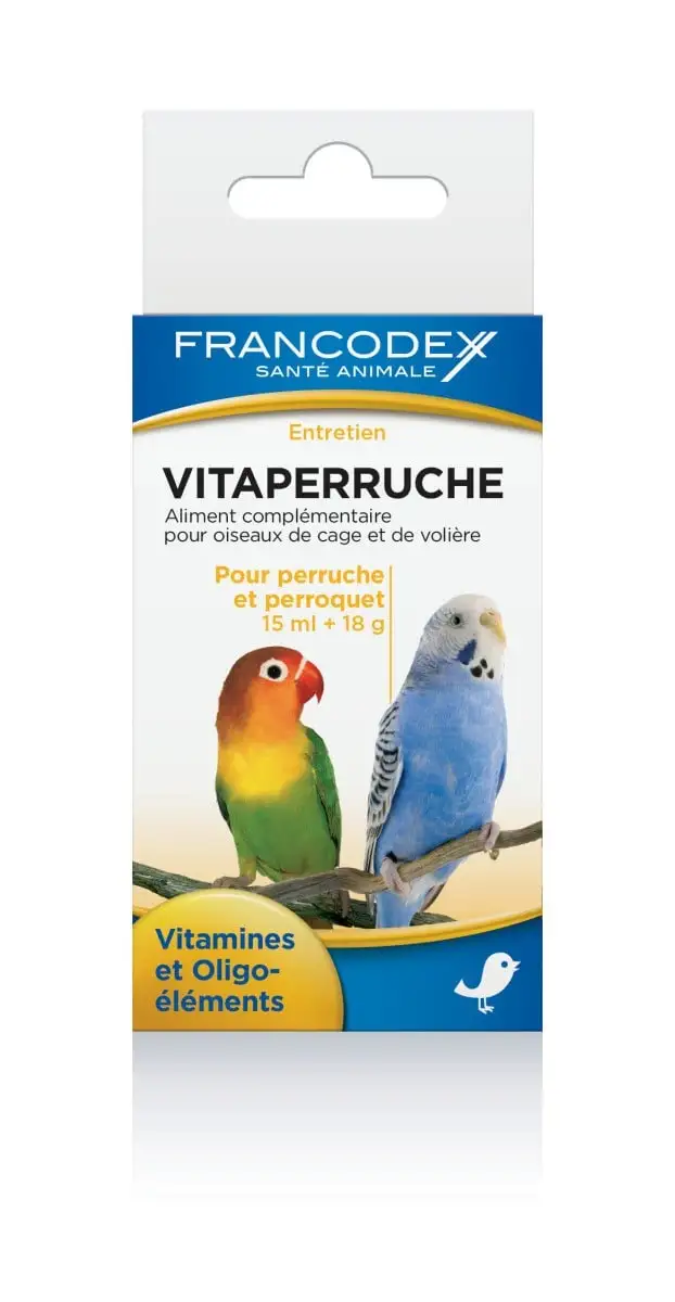 Francodex Vitaperruche Per Pappagalli E Parrocchetti - Con Becco A Uncino - Vitamine E Oligo-elementi