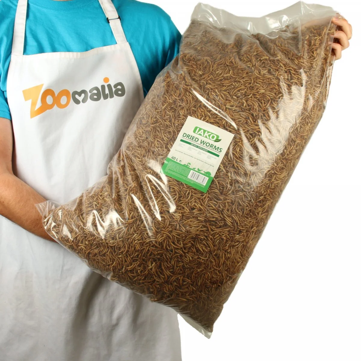 IAKO Farina Di Vermi Bocconcini Naturali Per Polli, Uccelli E Roditori - 400g O 5kg - immagine 7