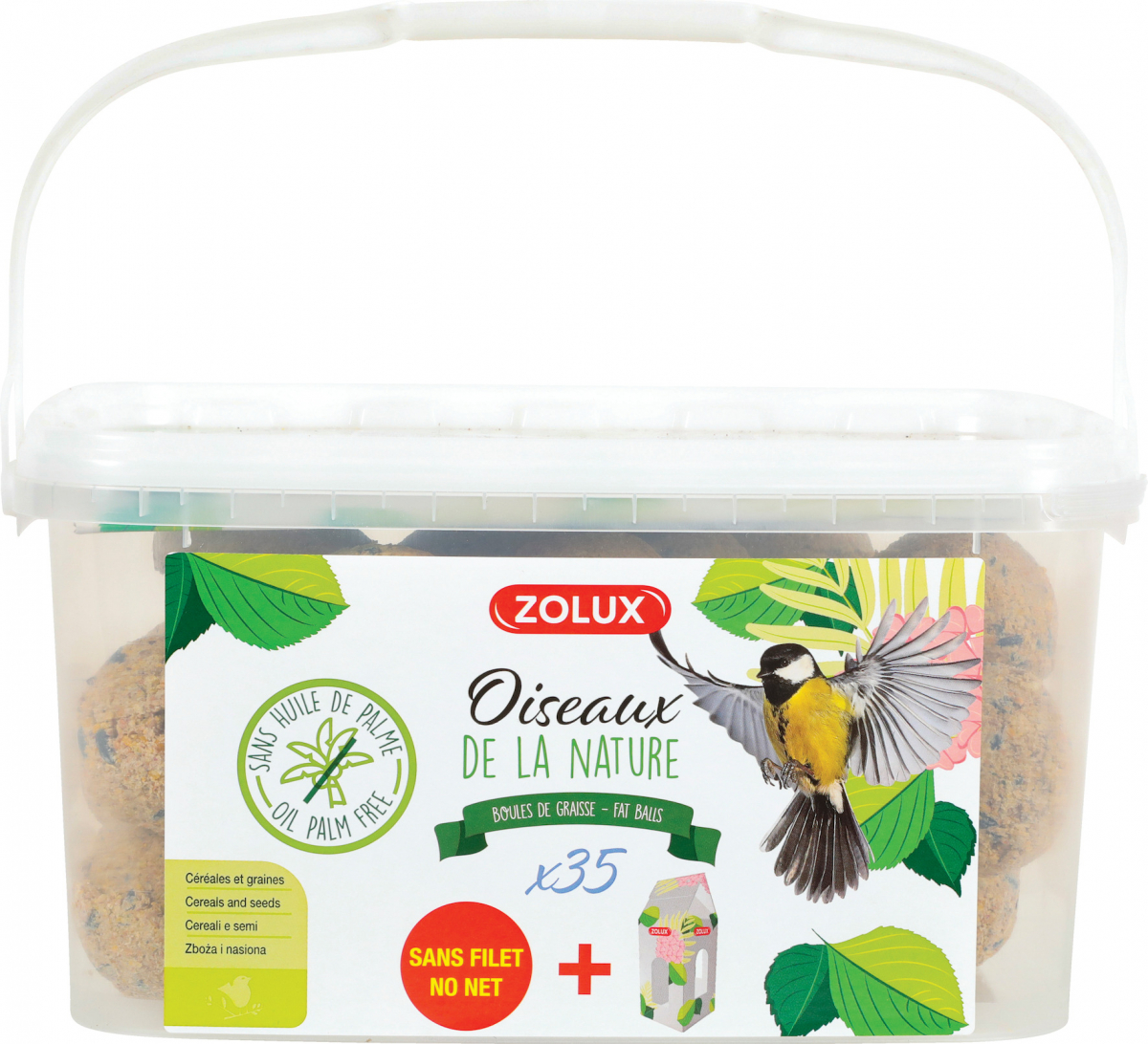 Zolux Secchio Di 35 Palle Di Grasso 90g - immagine 2