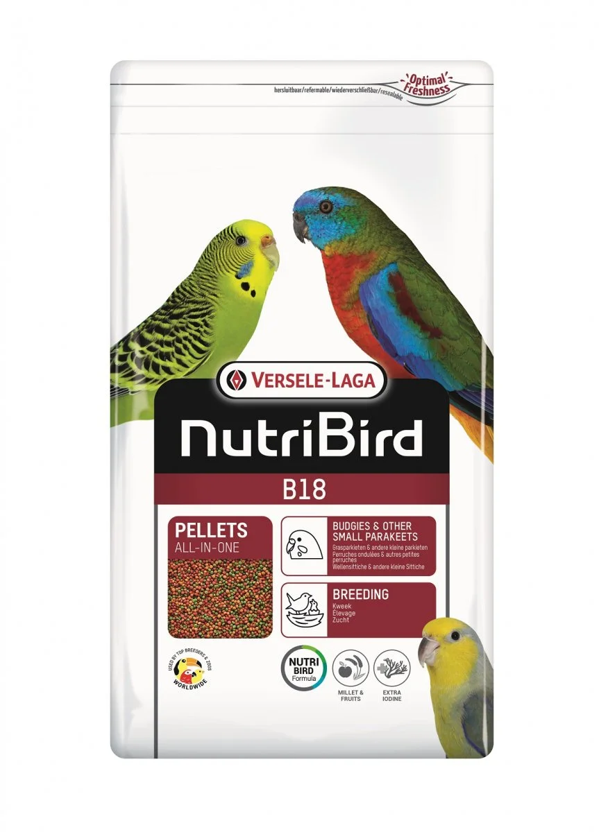 VERSELE-LAGA NutriBird B 18 D'allevamento Per Parrocchetti Ondulati Ed Altri Piccoli Parrocchetti