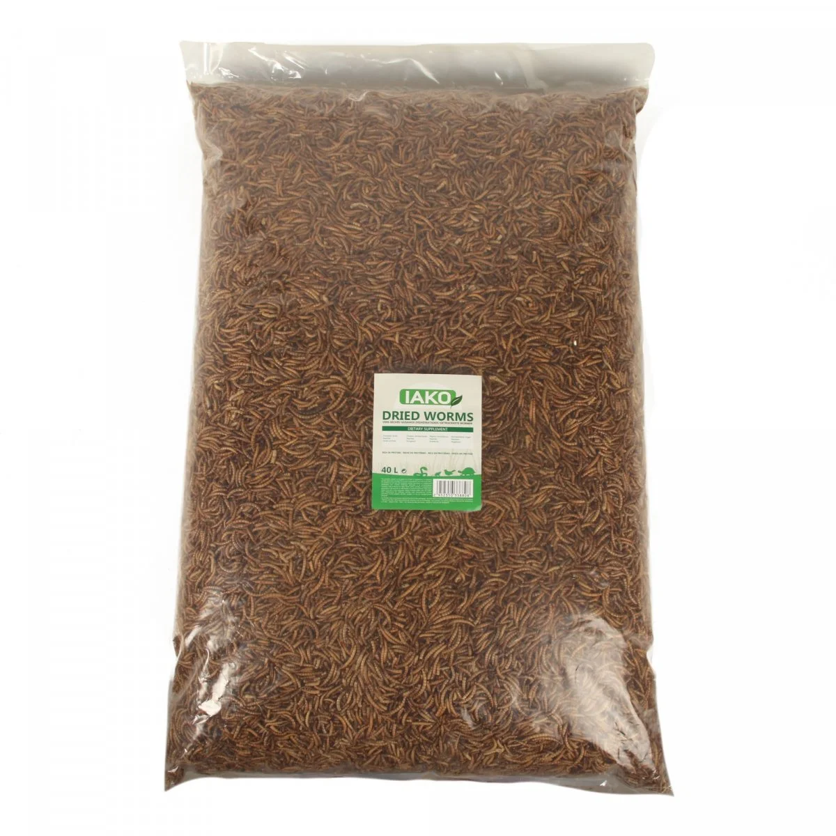 IAKO Farina Di Vermi Bocconcini Naturali Per Polli, Uccelli E Roditori - 400g O 5kg - immagine 6