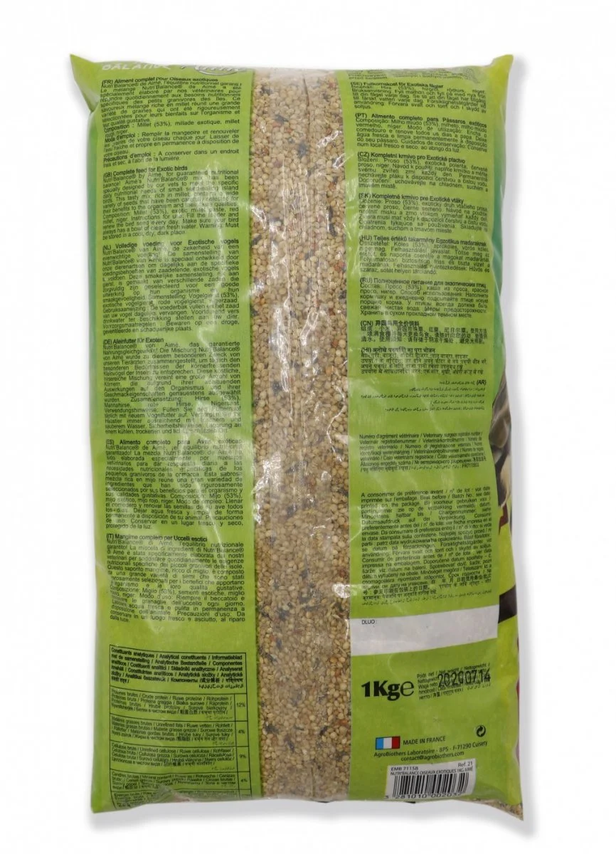 Aime Aimé Nutri'Balance Alimento Completo Per Uccelli Esotici - immagine 2