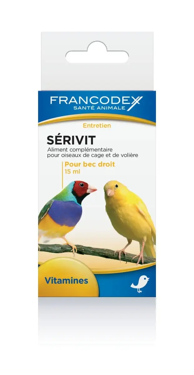 Francodex Sérivit - Vitamine E Oligo-elementi Per Uccelli Col Becco Dritto