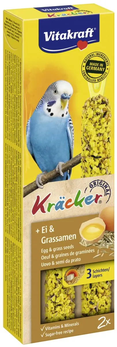 VITAKRAFT Kräcker Uovo Di Semi D'erba - Snack Per Pappagalli